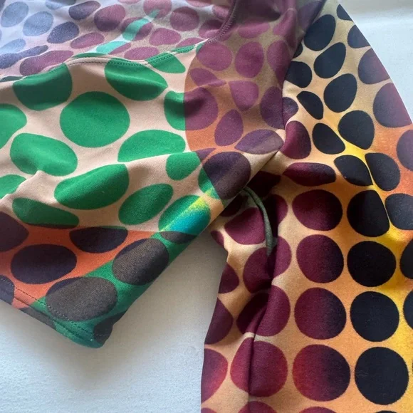 Jean Paul Gaultier Polkadot Long Sleeve Crop Top - Picture 3 of 5